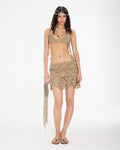 Beige Mosaic Skirt