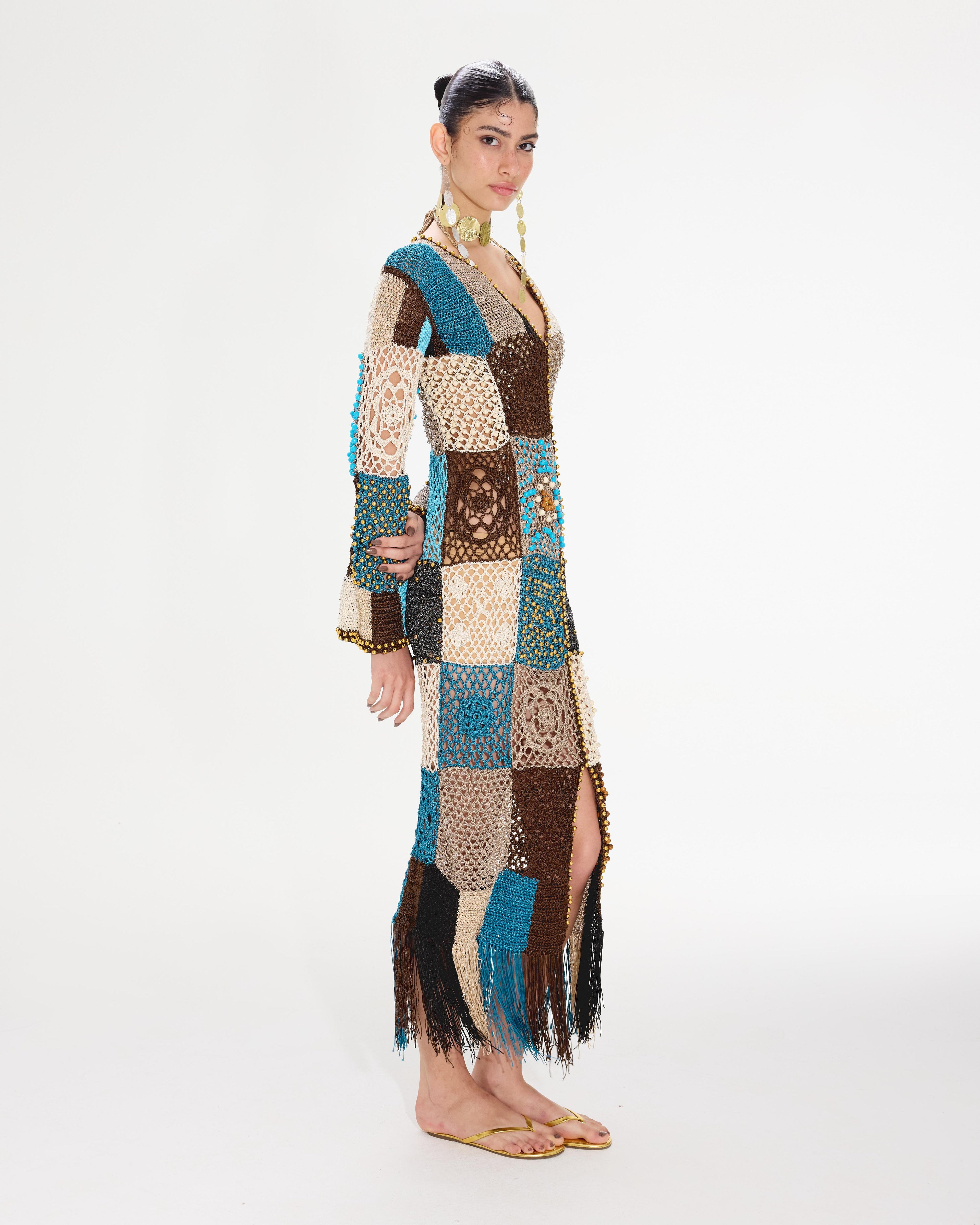 MOTIFS PATCH DRESS