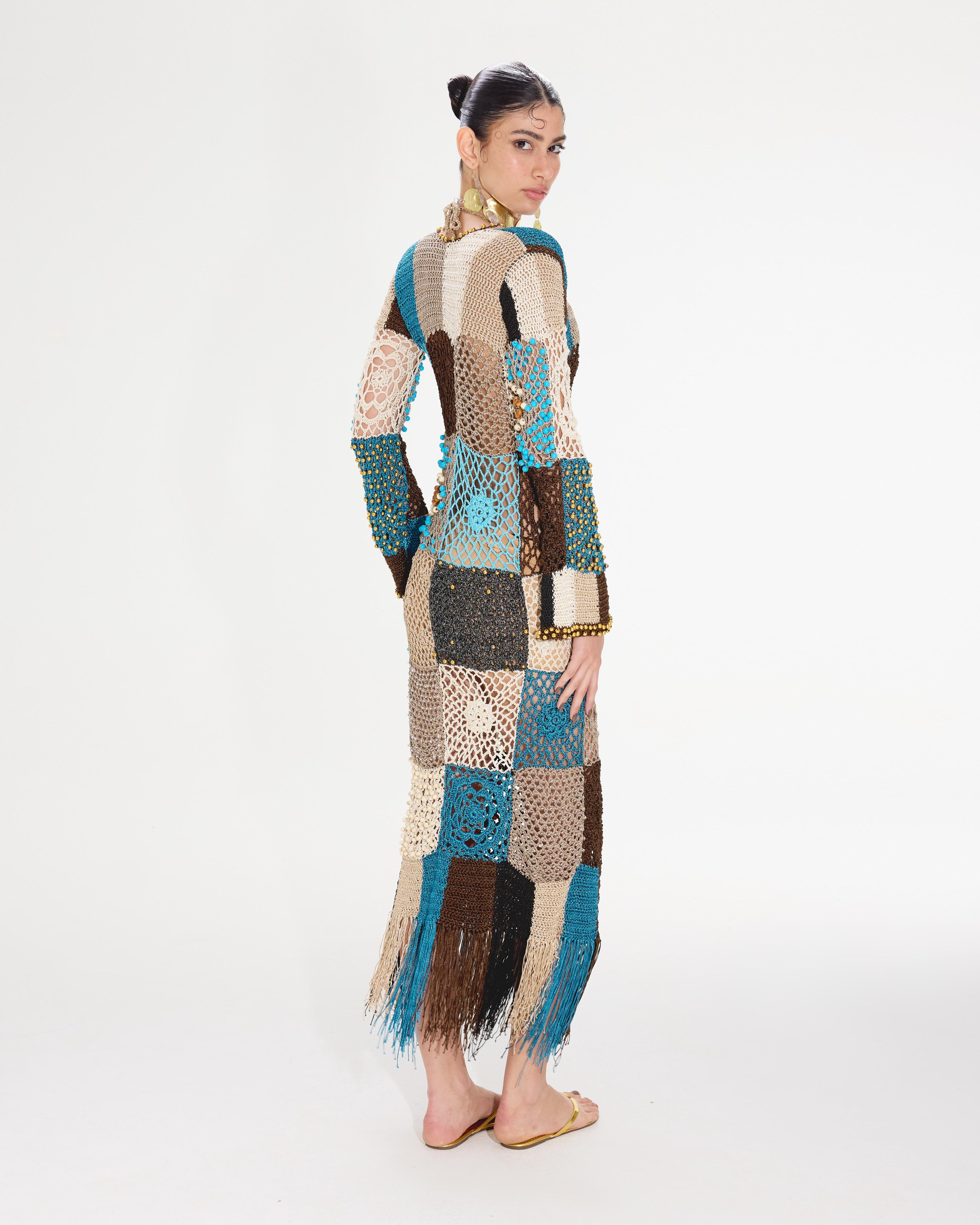 MOTIFS PATCH DRESS