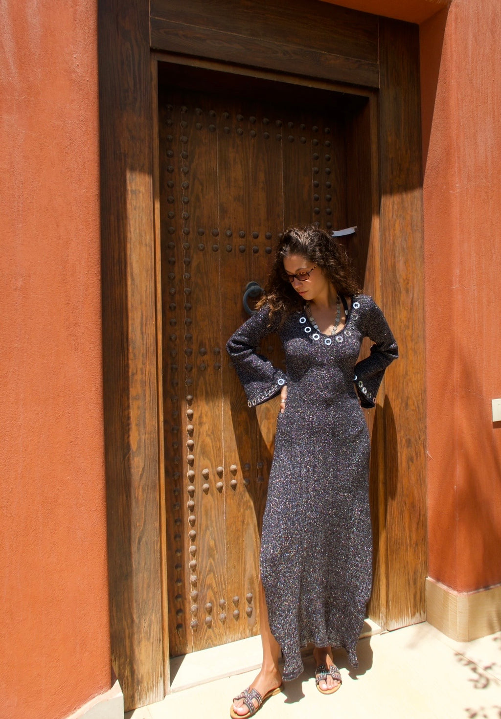 Black Maxi Qamar Dress