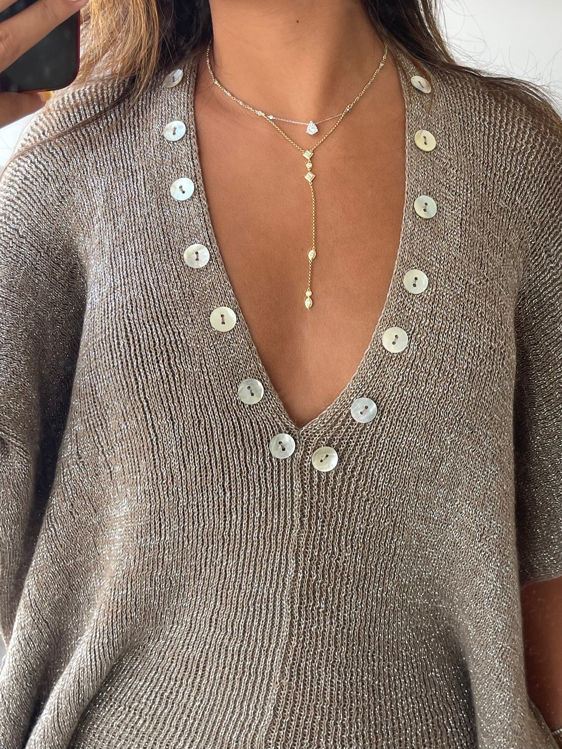 Buttoned Mini luna dress