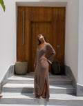 Nude Maxi Qamar Dress