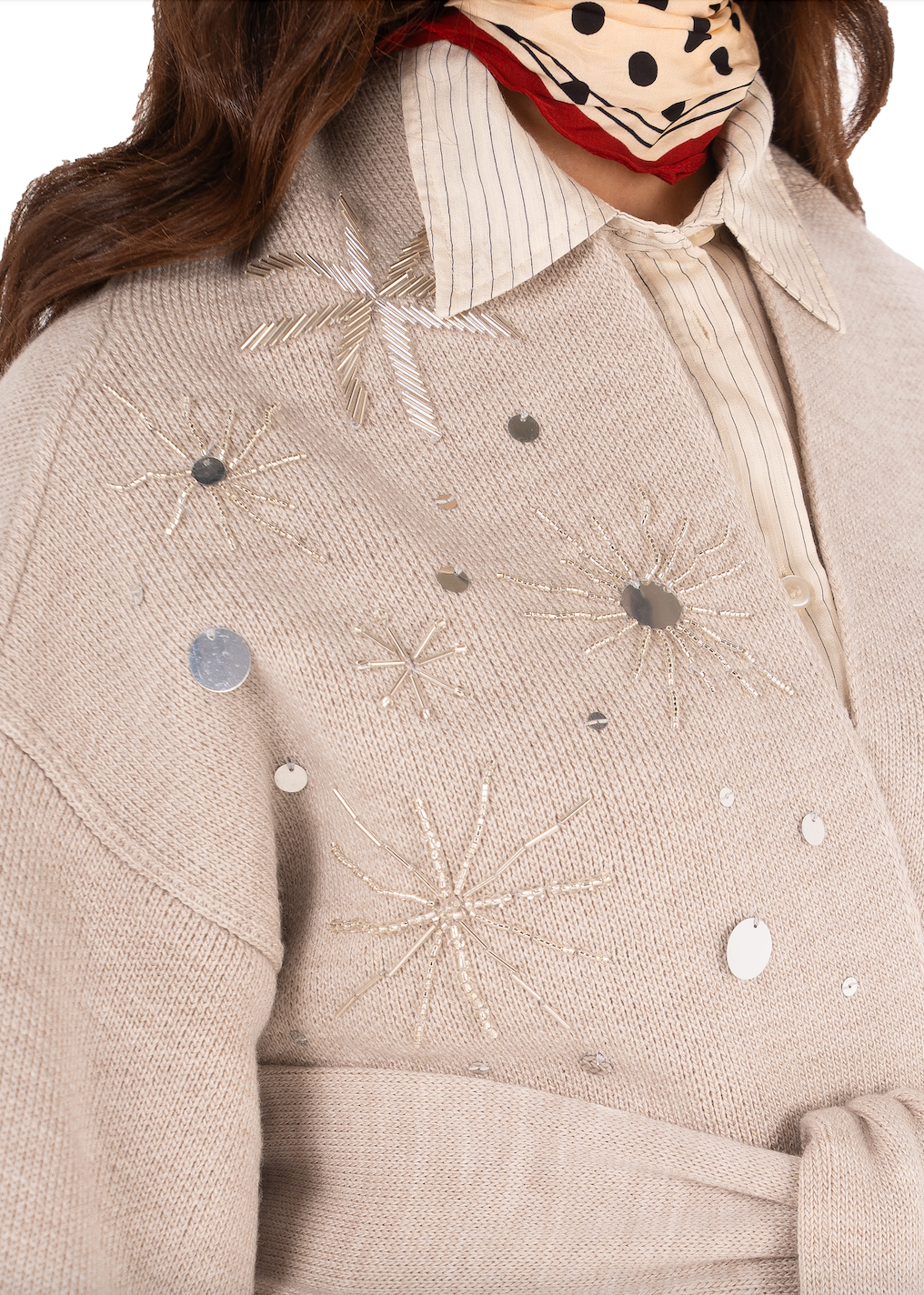 Cream Broderie Kimono