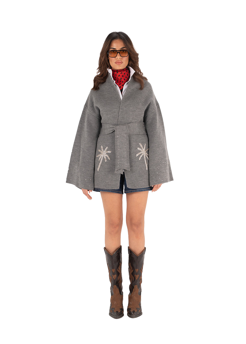 Grey Palm Jumeirah Kimono